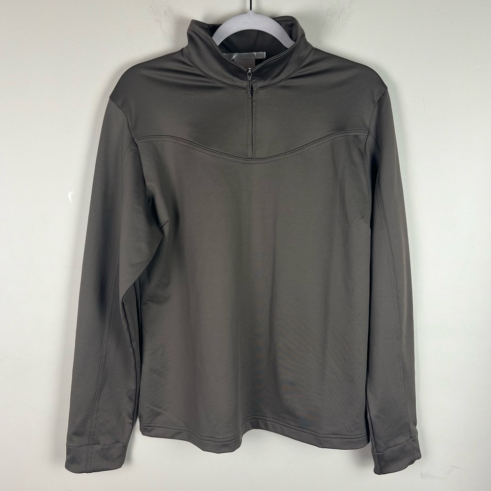 Nike | Women’s Golf Dry Fît 1/4 Zip Fleece Pullover Top Taupe | L